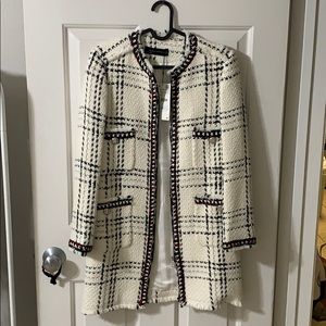 Zara Chanel Style tweed cream jacket
